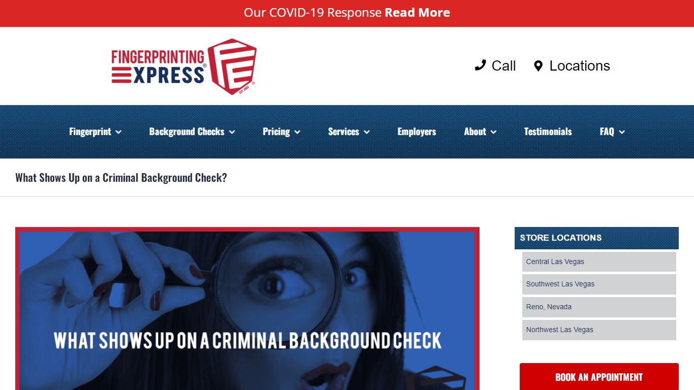 What Shows Up on a Criminal Background Check? - Fingerprinting Express